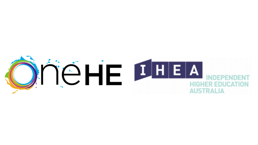 OneHE and IHEA logos