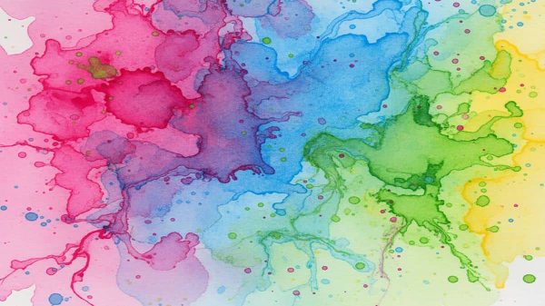 Splashes of watercolor